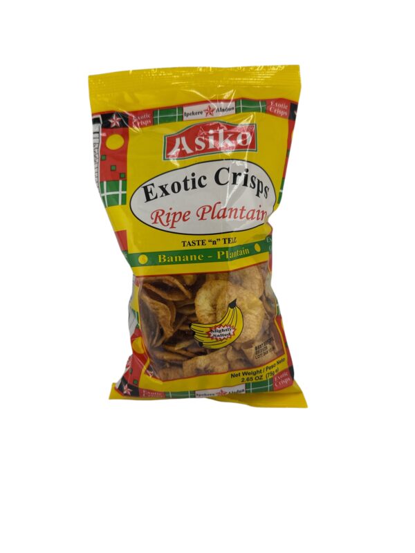 Exotic Crisps Ripe Plantain ( Slightly Salted )