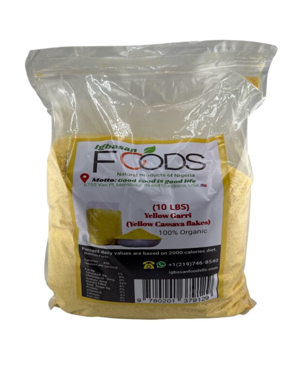 Igbasan Food Yellow Gari 10lbs